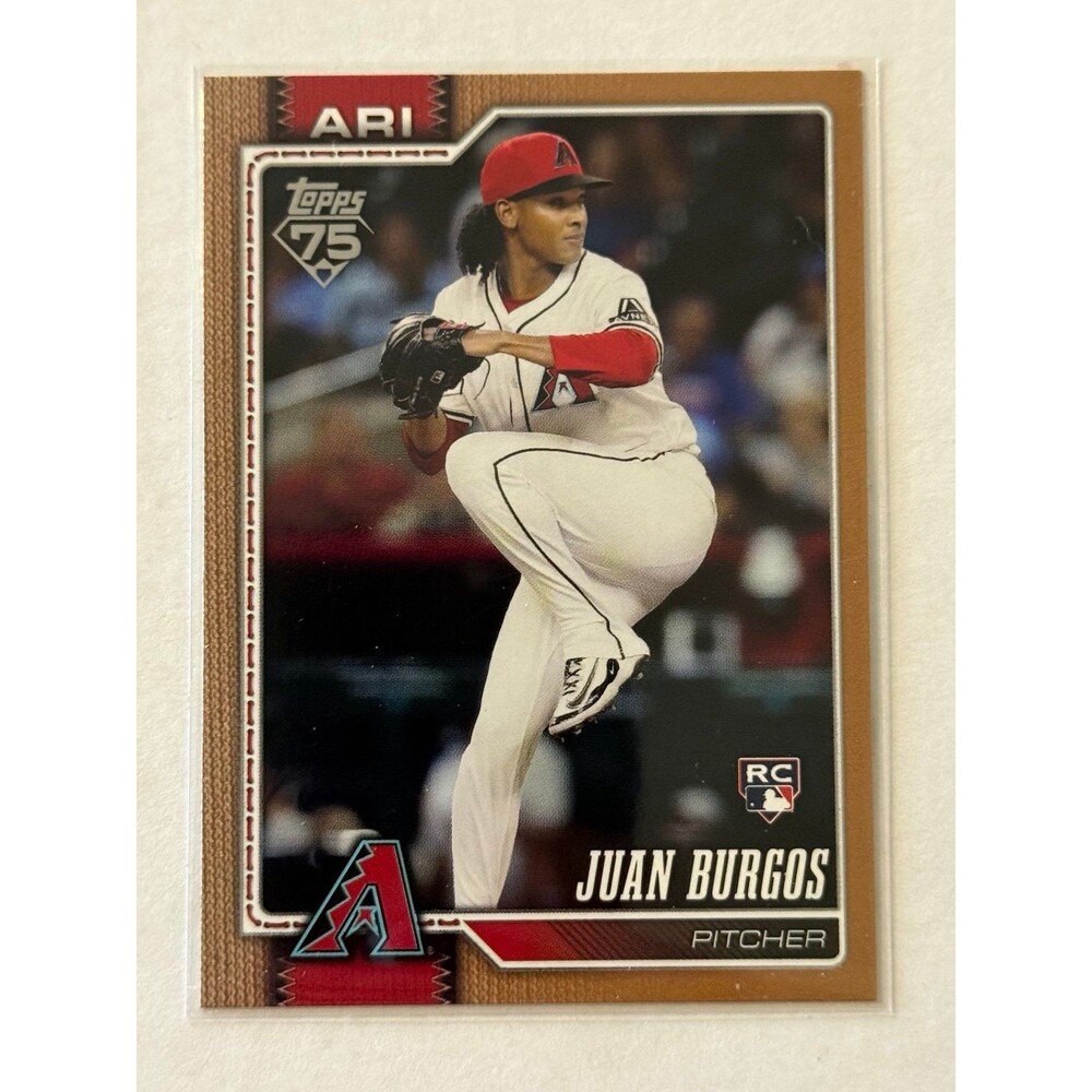 2026 Topps Series 1 - 102 Juan Burgos /2026 Serial Numbered RC Diamondbacks Gold